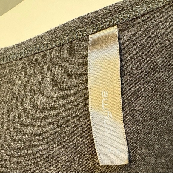 Thyme Maternity long sleeve striped grey long sleeve top women's size Small - Picture 3 of 7